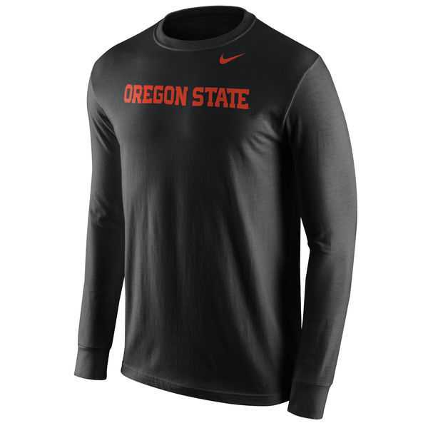 Oregon State Beavers Nike Wordmark Long Sleeve WEM T-Shirt - Black -,We sell and wholesale Oregon State Beavers Nike Wordmark Long Sleeve WEM T-Shirt - Black - on line form chian!